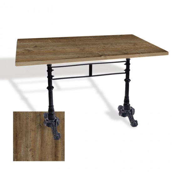 Çipa 3002 Döküm Ayak Masa 70x120 cm - (Werzalit, Wermodin ve Allzalit Tabla) - Canyon Hidalgo