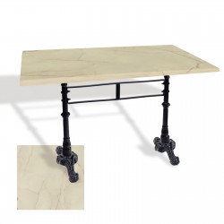 Çipa 3002 Döküm Ayak Masa 70x120 cm - (Werzalit, Wermodin ve Allzalit Tabla) - Golden Marble