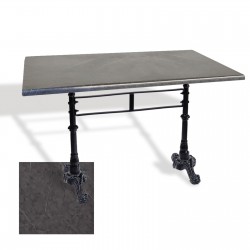 Çipa 3002 Döküm Ayak Masa 70x120 cm - (Werzalit, Wermodin ve Allzalit Tabla) - Grey Marble