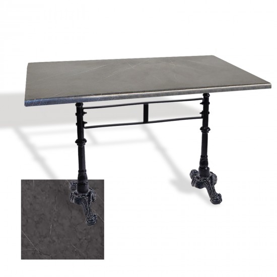 Çipa 3002 Döküm Ayak Masa 70x120 cm - (Werzalit, Wermodin ve Allzalit Tabla) - Grey Marble Çipa 3002 Döküm Ayak Masa 70x120 cm - (Werzalit, Wermodin ve Allzalit Tabla) - Grey Marble