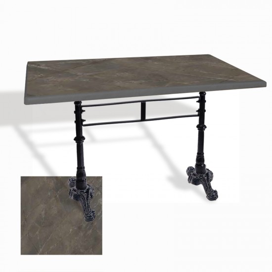 Çipa 3002 Döküm Ayak Masa 70x120 cm - (Werzalit, Wermodin ve Allzalit Tabla) - Halong
