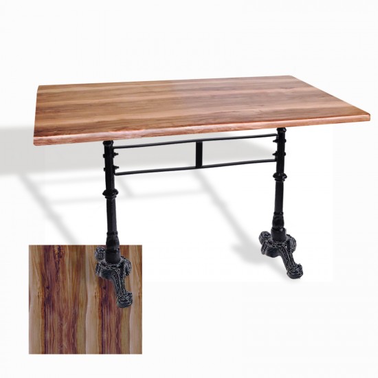 Çipa 3002 Döküm Ayak Masa 70x120 cm - (Werzalit, Wermodin ve Allzalit Tabla) - Indiana Wood