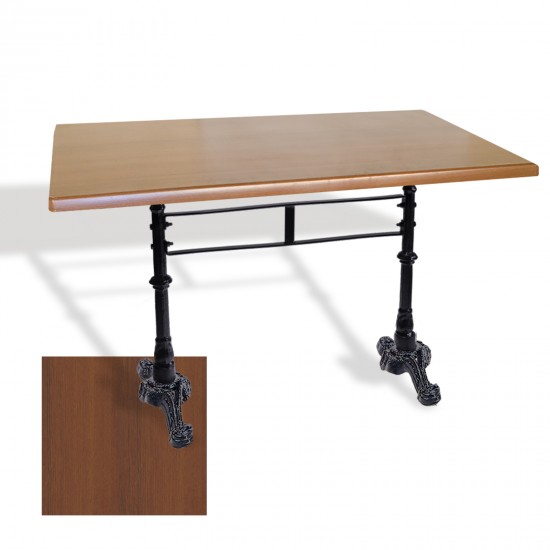 Çipa 3002 Döküm Ayak Masa 70x120 cm - (Werzalit, Wermodin ve Allzalit Tabla) - Koyu Ahşap Çipa 3002 Döküm Ayak Masa 70x120 cm - (Werzalit, Wermodin ve Allzalit Tabla) - Koyu Ahşap