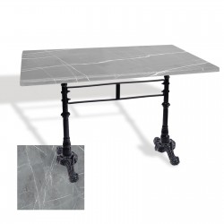 Çipa 3002 Döküm Ayak Masa 70x120 cm - (Werzalit, Wermodin ve Allzalit Tabla) - Light Temperado