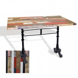 Çipa 3002 Döküm Ayak Masa 70x120 cm - (Werzalit, Wermodin ve Allzalit Tabla) - Redwood