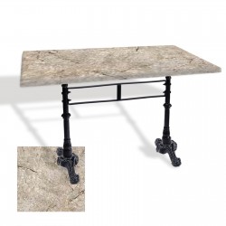 Çipa 3002 Döküm Ayak Masa 70x120 cm - (Werzalit, Wermodin ve Allzalit Tabla) - Scala Marble