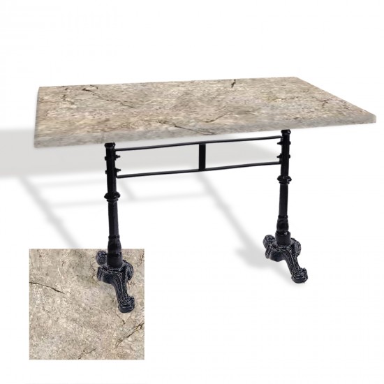Çipa 3002 Döküm Ayak Masa 80x120 cm - (Werzalit, Wermodin ve Allzalit Tabla) - Scala Marble Çipa 3002 Döküm Ayak Masa 80x120 cm - (Werzalit, Wermodin ve Allzalit Tabla) - Scala Marble