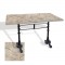 Çipa 3002 Döküm Ayak Masa 70x120 cm - (Werzalit, Wermodin ve Allzalit Tabla) - Scala Marble
