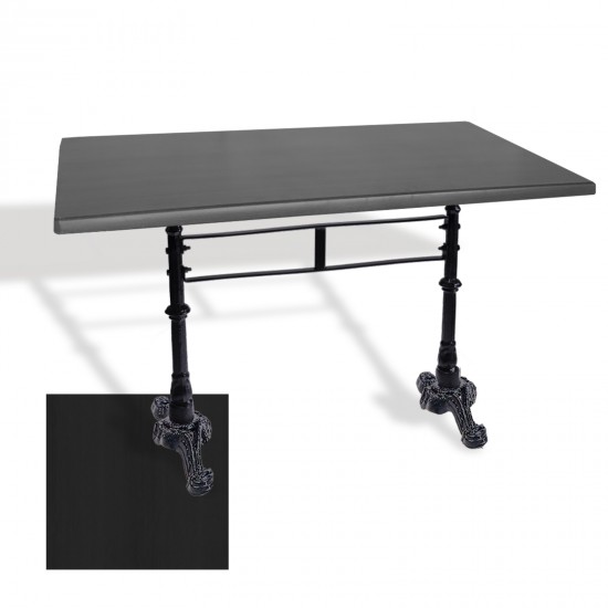 Çipa 3002 Döküm Ayak Masa 80x120 cm - (Werzalit, Wermodin ve Allzalit Tabla) - Siyah Çipa 3002 Döküm Ayak Masa 80x120 cm - (Werzalit, Wermodin ve Allzalit Tabla) - Siyah