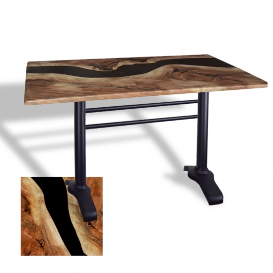 Çipa 3010 Döküm Ayak Masa 80x120 cm - (Werzalit, Wermodin ve Allzalit Tabla) - Epoxy