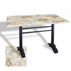 Çipa 3010 Döküm Ayak Masa 80x120 cm - (Werzalit, Wermodin ve Allzalit Tabla) - Gold