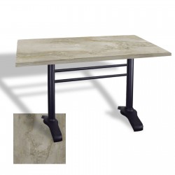 Çipa 3010 Döküm Ayak Masa 70x120 cm - (Werzalit, Wermodin ve Allzalit Tabla) - Irony