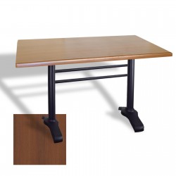 Çipa 3010 Döküm Ayak Masa 70x120 cm - (Werzalit, Wermodin ve Allzalit Tabla) - Koyu Ahşap