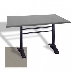 Çipa 3010 Döküm Ayak Masa 70x120 cm - (Werzalit, Wermodin ve Allzalit Tabla) - Koyu Gri