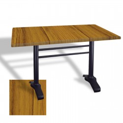 Çipa 3010 Döküm Ayak Masa 80x120 cm - (Werzalit, Wermodin ve Allzalit Tabla) - Real Teak