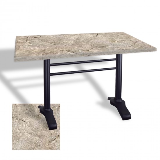 Çipa 3010 Döküm Ayak Masa 80x140 cm - (Werzalit, Wermodin ve Allzalit Tabla) - Scala Marble