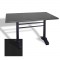 Çipa 3010 Döküm Ayak Masa 70x120 cm - (Werzalit, Wermodin ve Allzalit Tabla) - Siyah