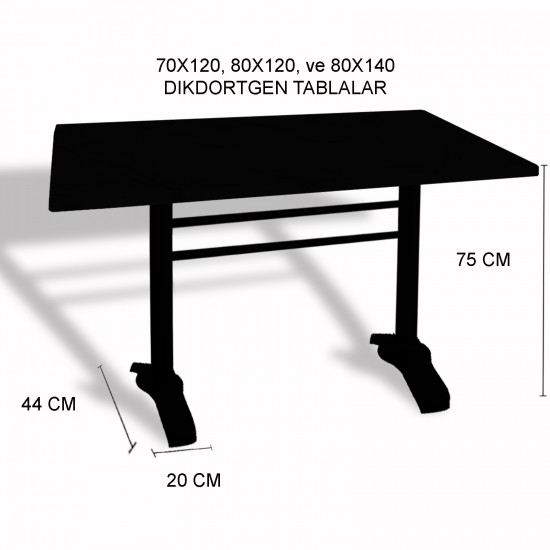 Çipa 3010 Döküm Ayak Masa 70x120 cm - (Werzalit, Wermodin ve Allzalit Tabla) - Afyon Mermer Çipa 3010 Döküm Ayak Masa 70x120 cm - (Werzalit, Wermodin ve Allzalit Tabla) - Afyon Mermer