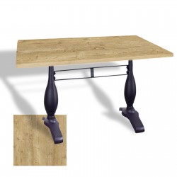 Çipa 3011 Döküm Ayak Masa 70x120 cm - (Werzalit, Wermodin ve Allzalit Tabla) - Avalone Pine