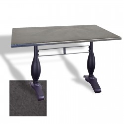 Çipa 3011 Döküm Ayak Masa 80x120 cm - (Werzalit, Wermodin ve Allzalit Tabla) - Grey Marble