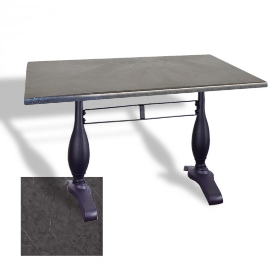 Çipa 3011 Döküm Ayak Masa 80x120 cm - (Werzalit, Wermodin ve Allzalit Tabla) - Grey Marble Çipa 3011 Döküm Ayak Masa 80x120 cm - (Werzalit, Wermodin ve Allzalit Tabla) - Grey Marble