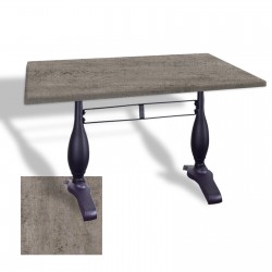 Çipa 3011 Döküm Ayak Masa 80x120 cm - (Werzalit, Wermodin ve Allzalit Tabla) - Kahve Oxid