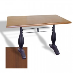 Çipa 3011 Döküm Ayak Masa 80x120 cm - (Werzalit, Wermodin ve Allzalit Tabla) - Koyu Ahşap