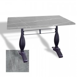 Çipa 3011 Döküm Ayak Masa 80x120 cm - (Werzalit, Wermodin ve Allzalit Tabla) - Light Temperado