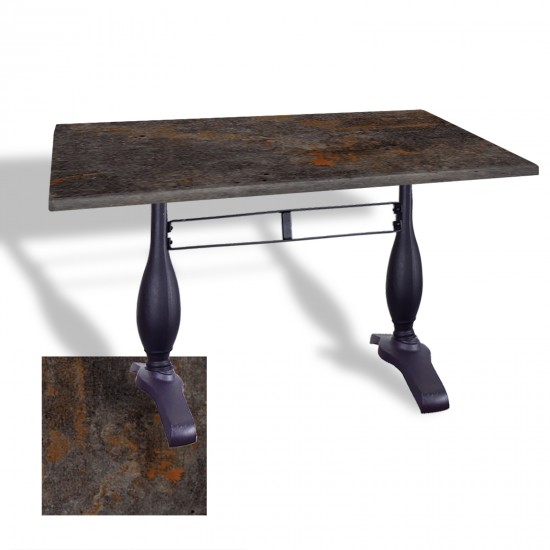 Çipa 3011 Döküm Ayak Masa 80x120 cm - (Werzalit, Wermodin ve Allzalit Tabla) - Metalic Oxid 3 Çipa 3011 Döküm Ayak Masa 80x120 cm - (Werzalit, Wermodin ve Allzalit Tabla) - Metalic Oxid 3