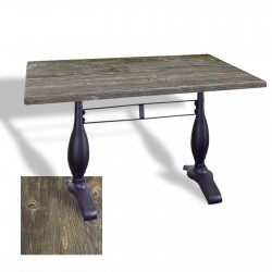 Çipa 3011 Döküm Ayak Masa 80x120 cm - (Werzalit, Wermodin ve Allzalit Tabla) - Old Pine