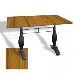 Çipa 3011 Döküm Ayak Masa 80x120 cm - (Werzalit, Wermodin ve Allzalit Tabla) - Real Teak