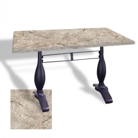 Çipa 3011 Döküm Ayak Masa 80x120 cm - (Werzalit, Wermodin ve Allzalit Tabla) - Scala Marble Çipa 3011 Döküm Ayak Masa 80x120 cm - (Werzalit, Wermodin ve Allzalit Tabla) - Scala Marble