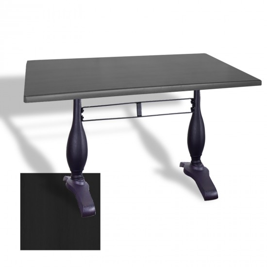 Çipa 3011 Döküm Ayak Masa 80x120 cm - (Werzalit, Wermodin ve Allzalit Tabla) - Siyah Çipa 3011 Döküm Ayak Masa 80x120 cm - (Werzalit, Wermodin ve Allzalit Tabla) - Siyah