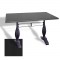 Çipa 3011 Döküm Ayak Masa 80x120 cm - (Werzalit, Wermodin ve Allzalit Tabla) - Siyah
