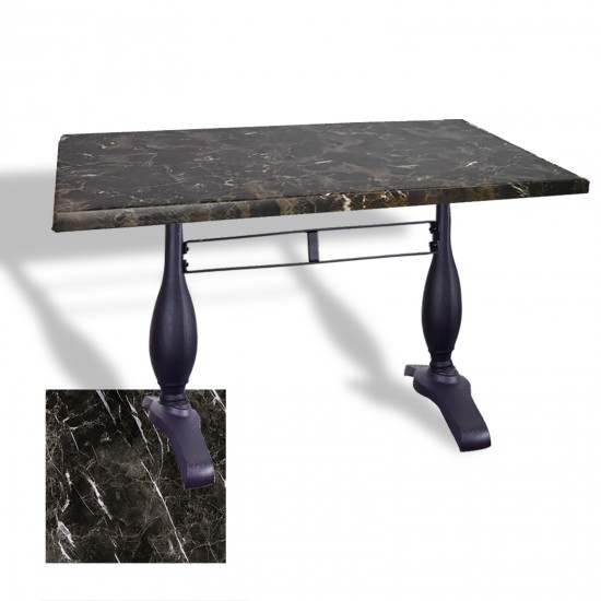Çipa 3011 Döküm Ayak Masa 80x120 cm - (Werzalit, Wermodin ve Allzalit Tabla) - Teramo