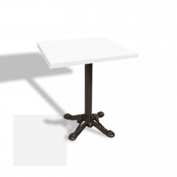 Çipa Laminat Kare Masa 80x80 ESB - Beyaz