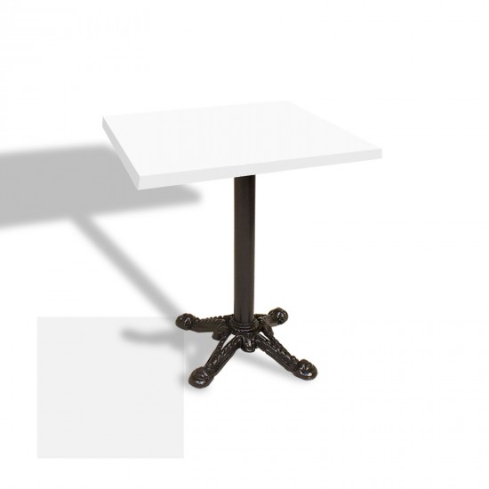 Çipa Laminat Kare Masa 80x80 ESB - Beyaz