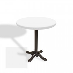 Çipa Laminat Yuvarlak Masa Çap 70cm ESB - ESB - Beyaz