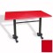 Çipa Döküm Ayak Masa 70x120 cm - (Werzalit, Wermodin ve Allzalit Tabla) - Kırmızı