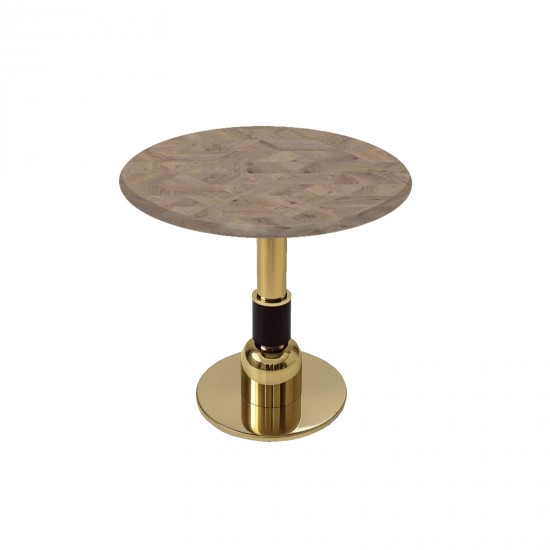 Gold Yuvarlak Masa  Çap 60cm - (Werzalit, Wermodin ve Allzalit Tabla) - Edgy Wood