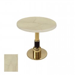 Gold Yuvarlak Masa  Çap 60cm - (Werzalit, Wermodin ve Allzalit Tabla) - Golden Marble