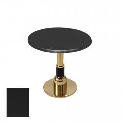 Gold Yuvarlak Masa  Çap 60cm - (Werzalit, Wermodin ve Allzalit Tabla) - Siyah