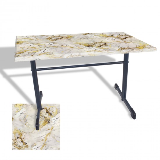 Halley Mutfak Masası 80x120 ESB (Werzalit, Wermodin ve Allzalit Tabla) - Gold Halley Mutfak Masası 80x120 ESB (Werzalit, Wermodin ve Allzalit Tabla) - Gold