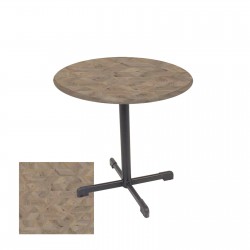 Halley Yuvarlak ESB Masa Çap 90cm - (Werzalit, Wermodin ve Allzalit Tabla) - Edgy Wood