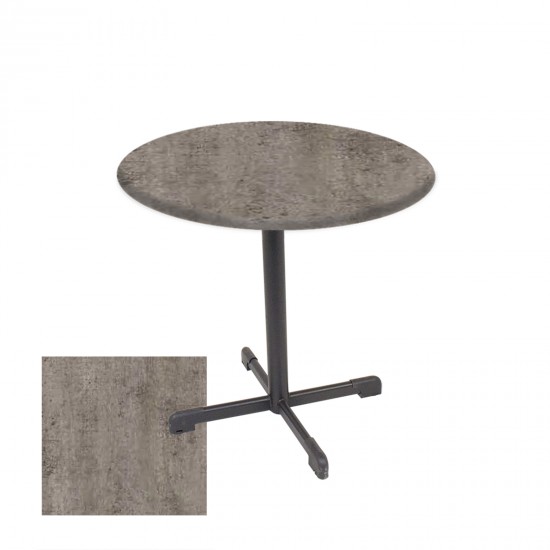 Halley Yuvarlak ESB Masa Çap 90cm - (Werzalit, Wermodin ve Allzalit Tabla) - Kahve Oxid