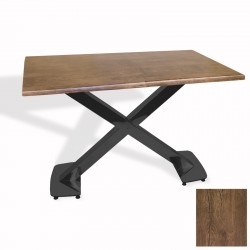 İks Masa ESB (80x140 - Werzalit, Allzalit yada Wermodin Tabla) - Rustic Dark