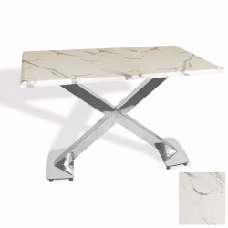 İks Masa Kromnikel (70x120 - Werzalit, Allzalit yada Wermodin Tabla) - Afyon Mermer