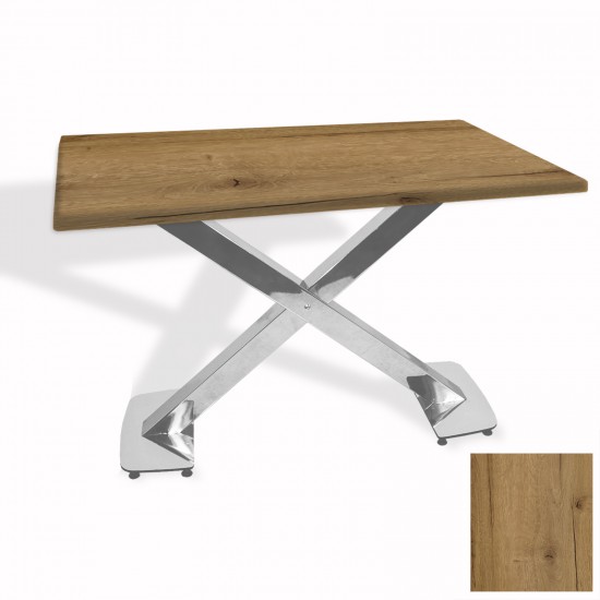 İks Masa Kromnikel (70x120 - Werzalit, Allzalit yada Wermodin Tabla) - Canyon Palace Oak İks Masa Kromnikel (70x120 - Werzalit, Allzalit yada Wermodin Tabla) - Canyon Palace Oak