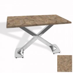 İks Masa Kromnikel (70x120 - Werzalit, Allzalit yada Wermodin Tabla) - Edgy Wood