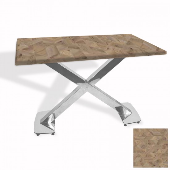 İks Masa Kromnikel (70x120 - Werzalit, Allzalit yada Wermodin Tabla) - Edgy Wood İks Masa Kromnikel (70x120 - Werzalit, Allzalit yada Wermodin Tabla) - Edgy Wood